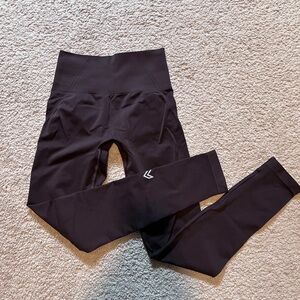 Oner Active Effortless Seamless Leggings - XS Regular Length Plumb Brown